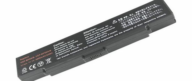 GOLDEN DRAGON [11.1V, 4800mAh, Li-ion] Replacement Laptop/Computer/Notebook Battery for SONY VAIO VGN-NR21J/S, VGN-NR21M/S, VGN-NR21S/S, VGP-BPS10, VGP-BPS9/B